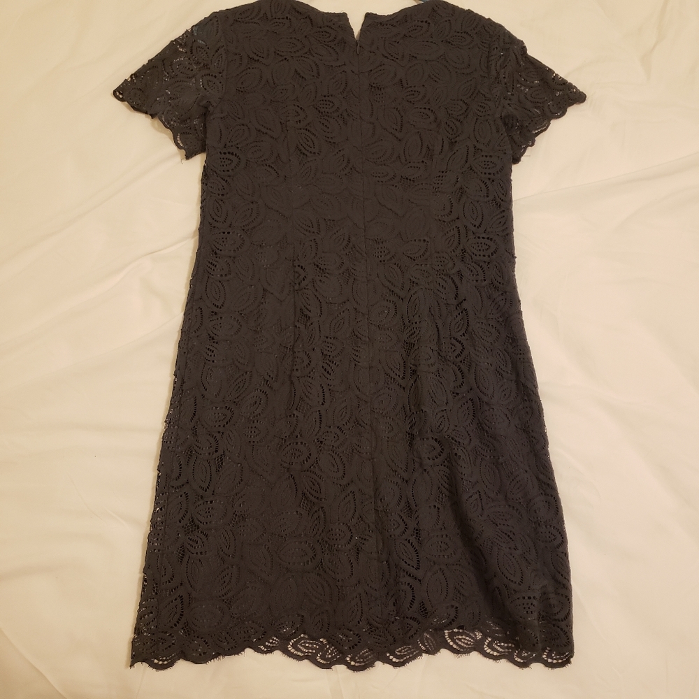 Ann Taylor navy lace dress